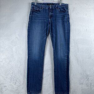 Guess Curvy Sophia Skinny Jeans Medium Wash Mid Rise Blue Womens Size W34